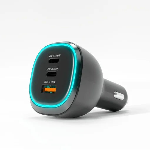 Incarcator Vetter turbo165, Super Fast Car Charger, 2 x USB-C PC3.1, 1xUSB-A QC3, 165W