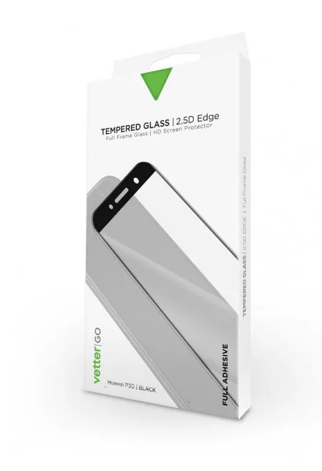 Folie Huawei P30, Full Frame and Glue Tempered Glass Vetter GO