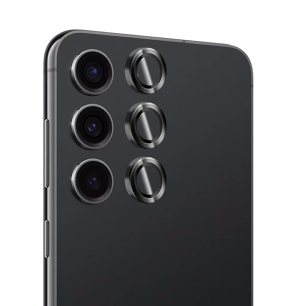 Folie sticla camera Vetter pentru Samsung Galaxy S24+, Individual Camera Lens Protector, Black