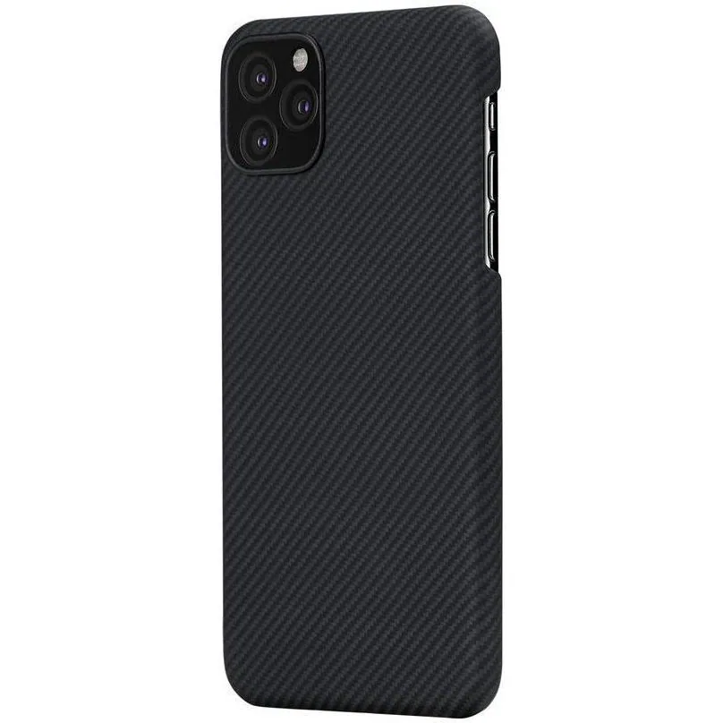 Husa de protectie Pitaka Air pentru Apple iPhone 11 Pro Max, Neagra/Gri