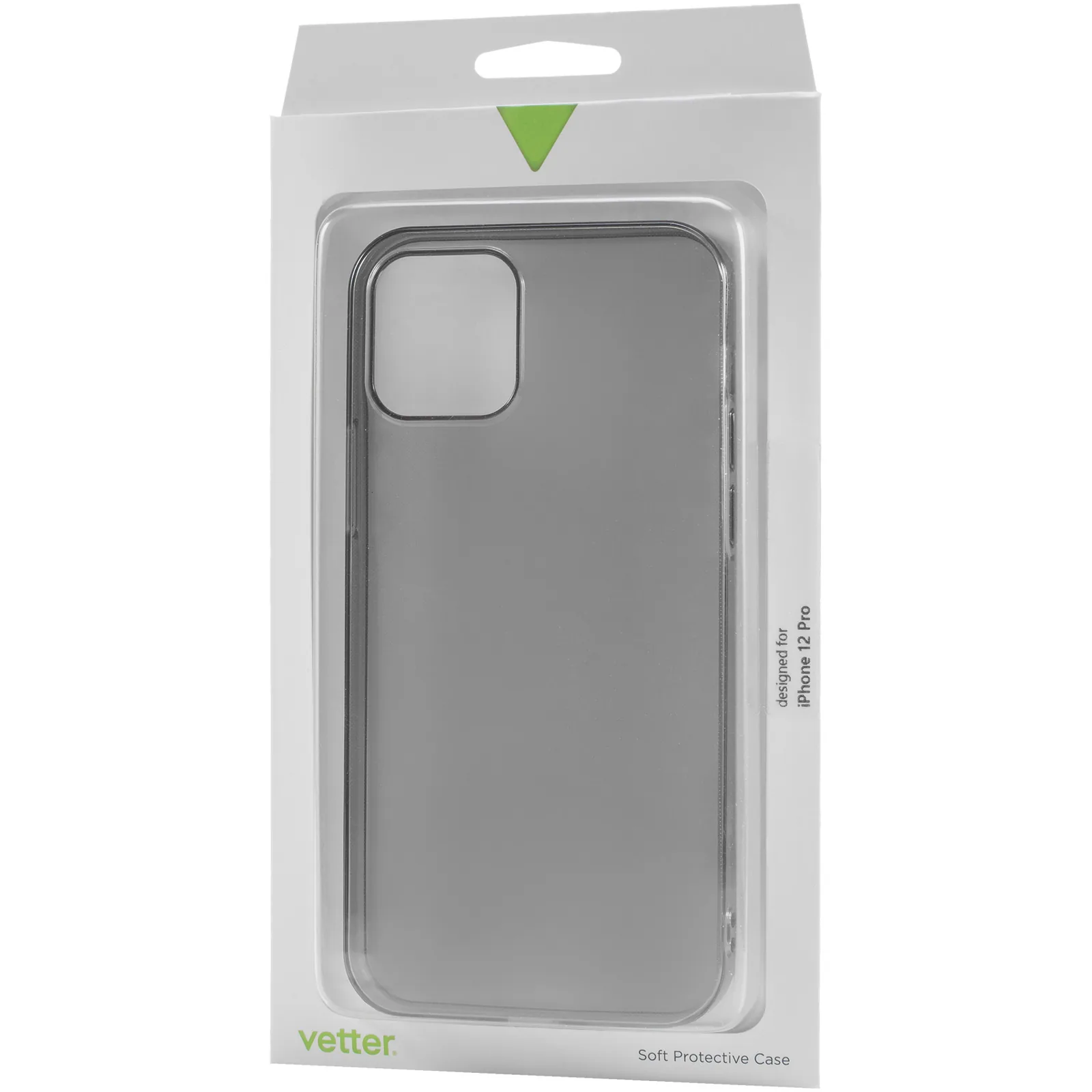 Husa de protectie Vetter pentru iPhone 12 Pro, 12, Soft Touch Ultra Slim, Black