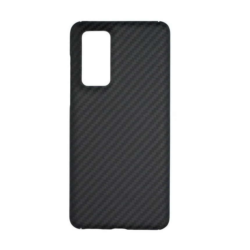 Husa Huawei P40 Pro Clip-On Ultra Slim Made From Aramid Fiber Kevlar Black Vetter