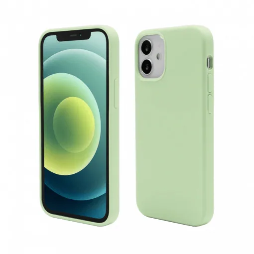 Husa iPhone 12 mini Soft Touch Silk Verde