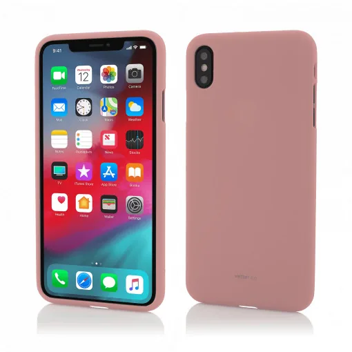 Husa iPhone XS Max Soft Touch, Roz