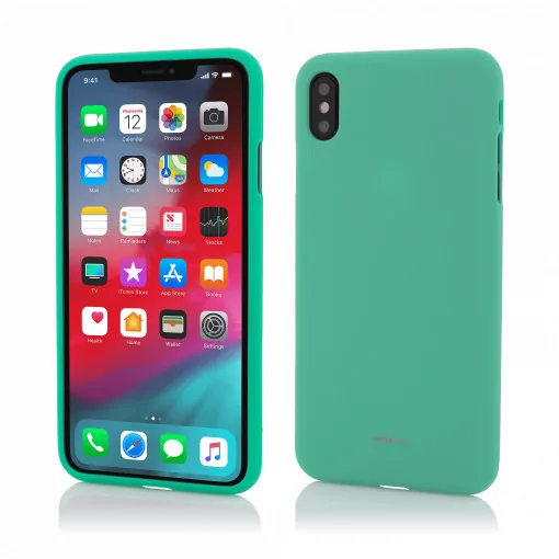 Husa iPhone XS Max Soft Touch, Verde