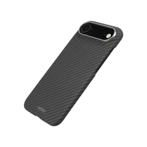 Husa pentru iPhone Air, Clip-On MagSafe Compatible, made from Aramid Fiber, Kevlar, Black