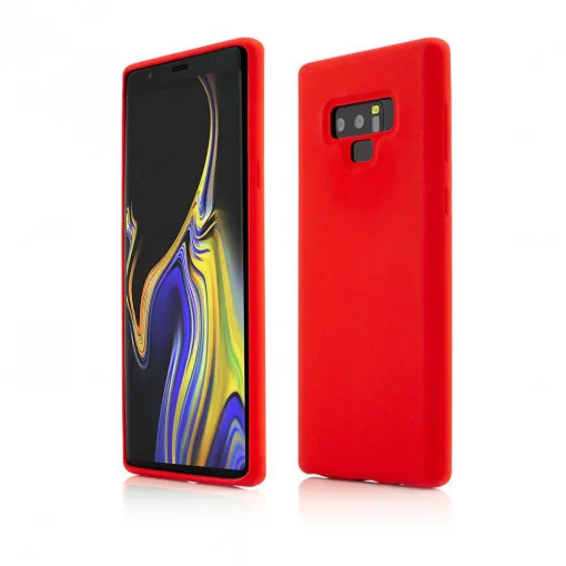 Husa Samsung Galaxy Note 9 Clip-On Soft Touch Silk Series,Rosu