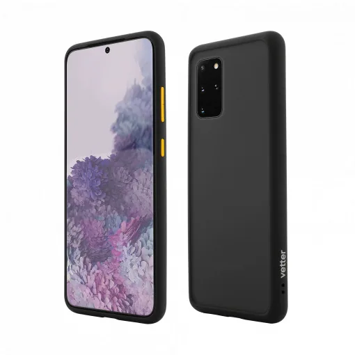 Husa Samsung Galaxy S20+ Clip-On Hybrid, Shockproof Soft Edge and Rigid Matte Back Cover, Negru