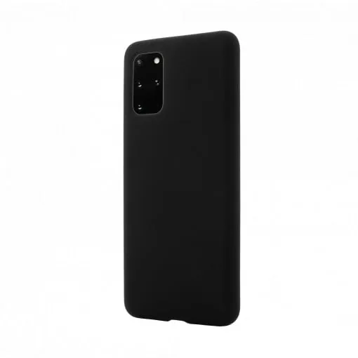 Husa Samsung Galaxy S20 Plus Clip-On Soft Touch Silk Series, Negru