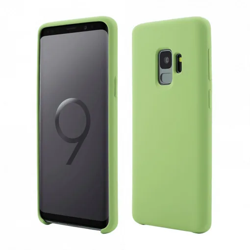 Husa Samsung Galaxy S9 Clip-On Soft Touch Silk Series, Verde