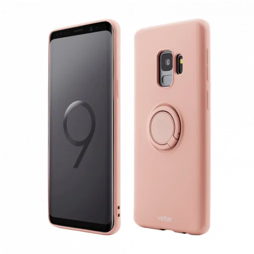 Husa Samsung Galaxy S9 Soft Pro with Magnetic iStand, Roz