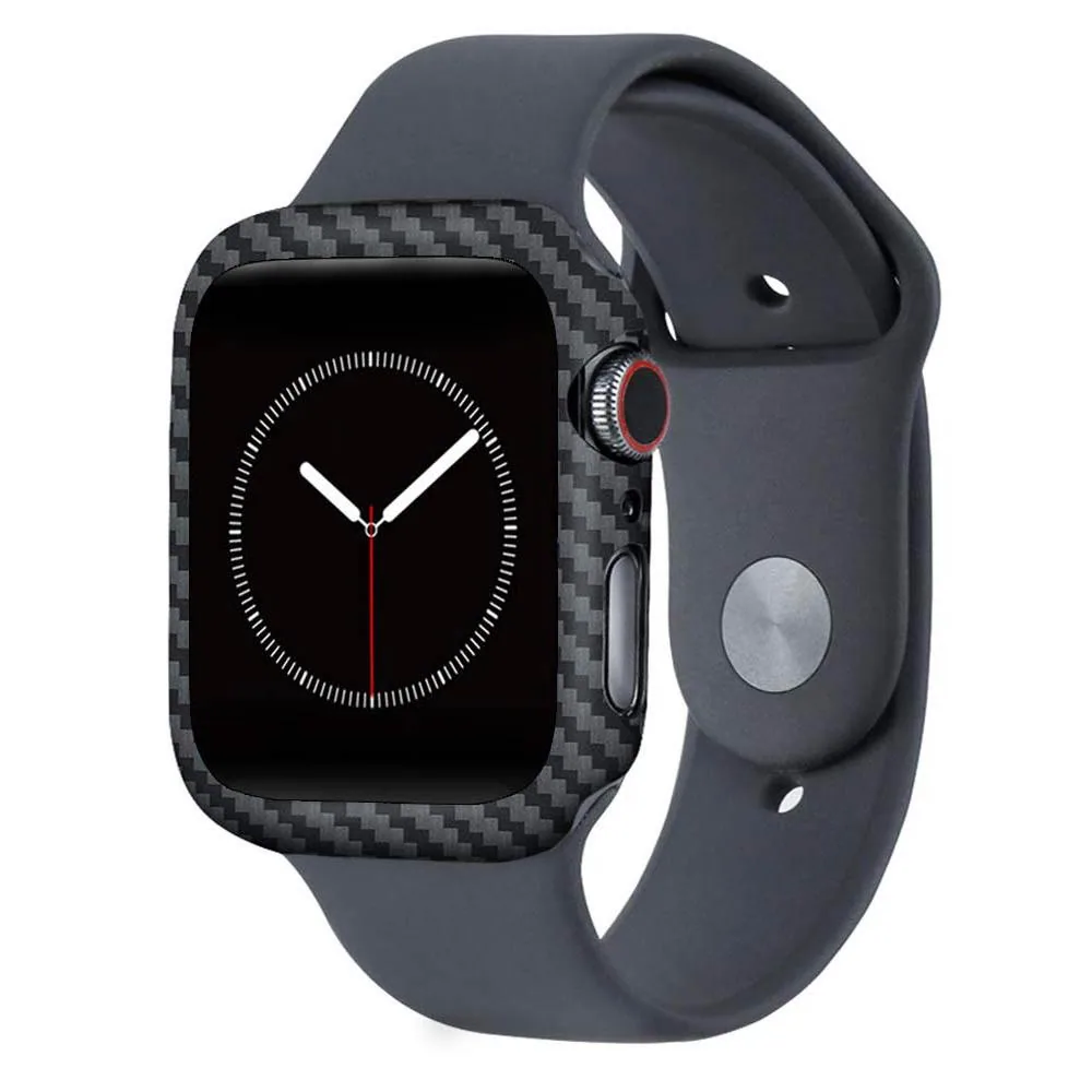 Husa Vetter pentru Apple Watch Generatia 9, 8, 7, 6, 5, 4, 44mm, made from Carbon, Matt Negru