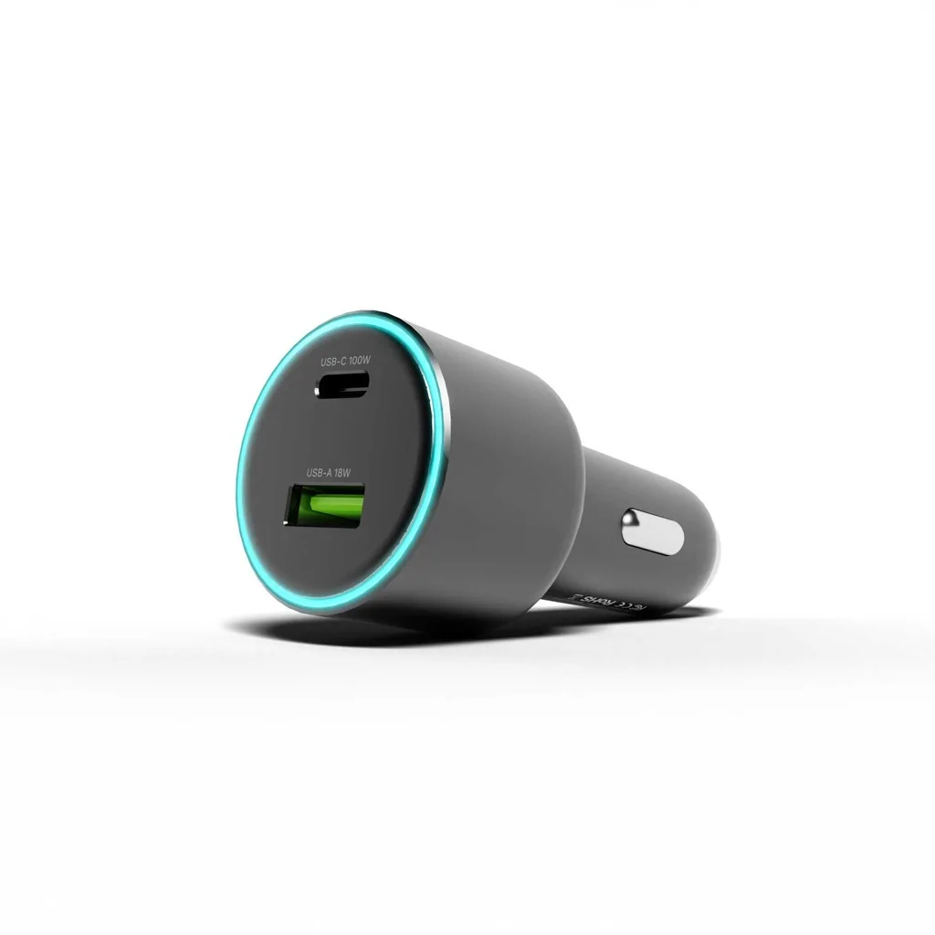 Incarcator Vetter, Turbo 100, Super Fast Car Charger, USB-C, PD and QC, 100W