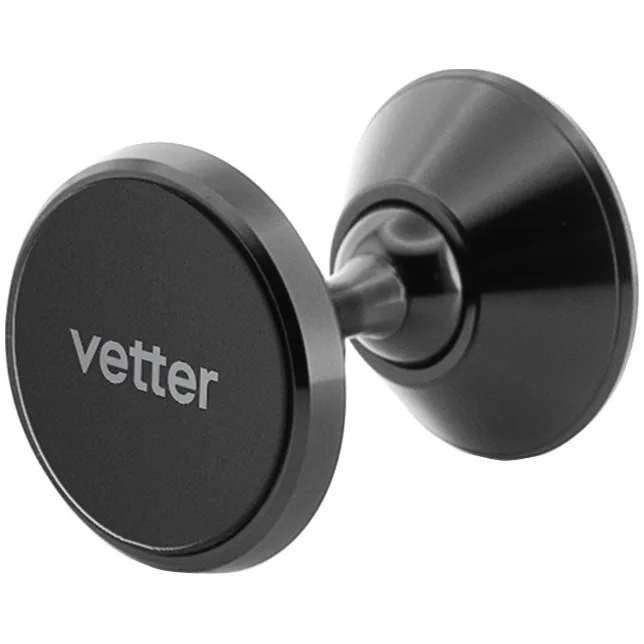 Suport Auto Universal Magnetic Vetter, Double Swivel Ball, Adhesive Mounting, Black