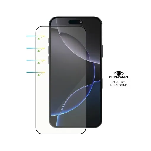 Folie iPhone 16 Pro Max, Eye Protector, Blue Light Blocking Tempered Glass