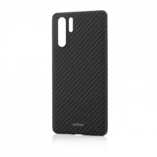 Husa Huawei P30 Pro, made from Aramid Fiber, Kevlar, Negru