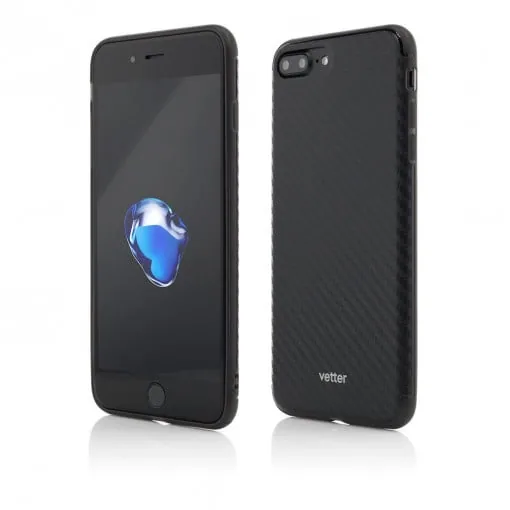 Husa iPhone 8 Plus, 7 Plus Clip-On Hybrid Slim Series, Carbon Look