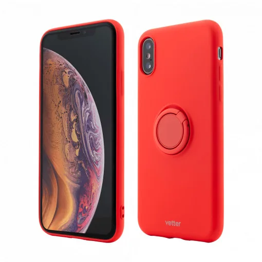 Husa iPhone XS Max Soft Pro with Magnetic iStand,Rosu